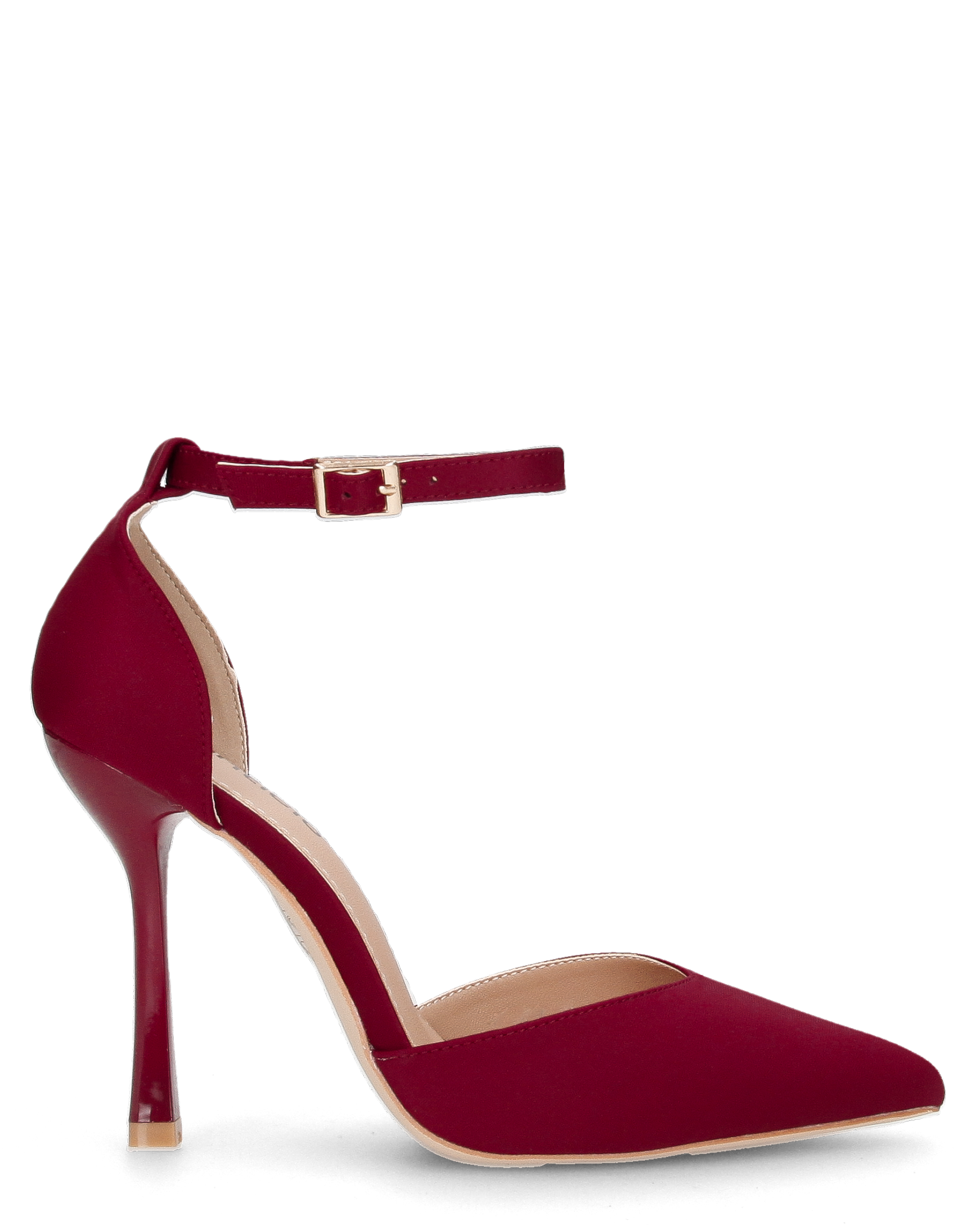 ZINA - decolette con tacco alto e cinturino bordeaux