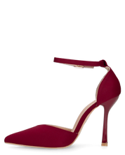 ZINA - decolette con tacco alto e cinturino bordeaux