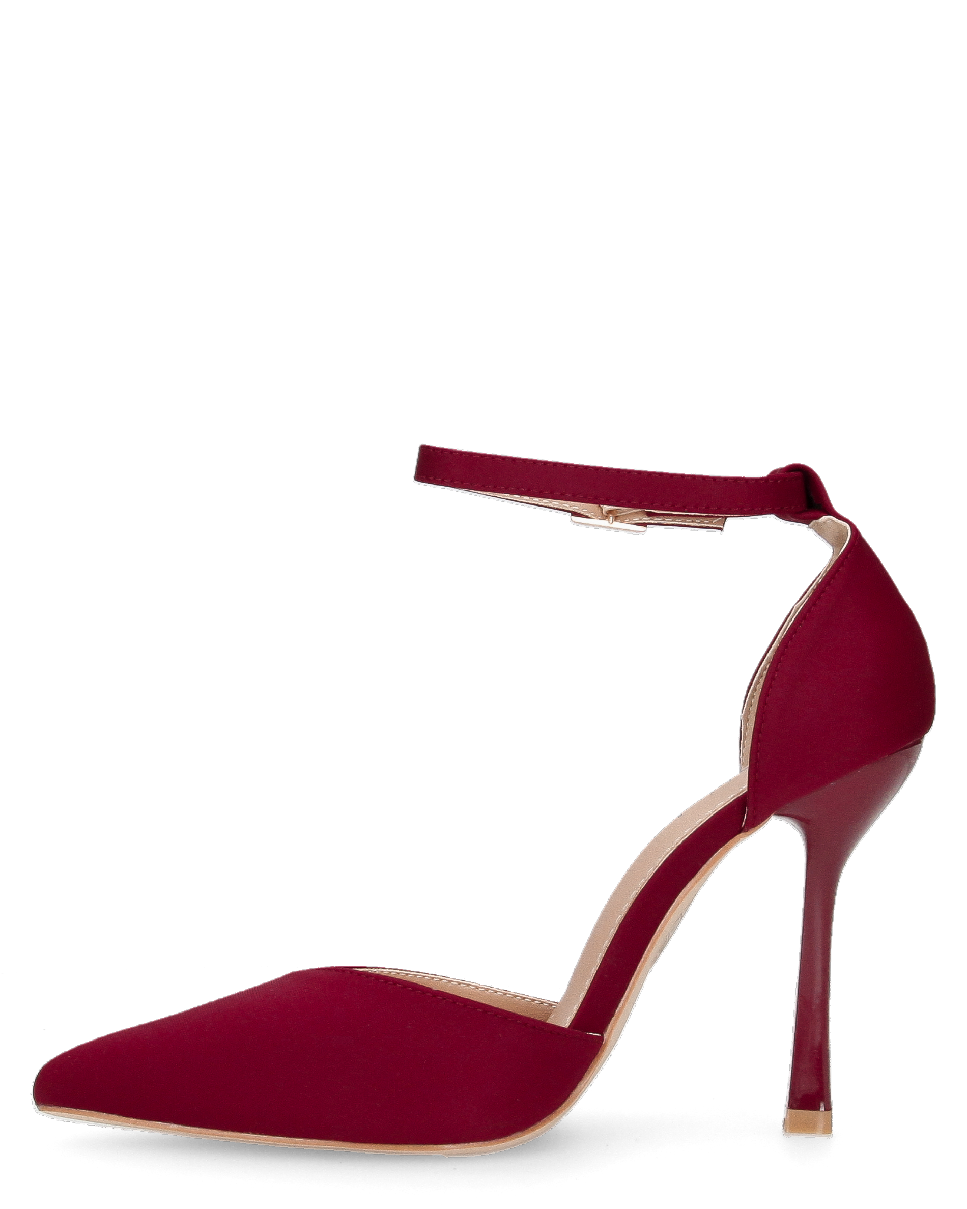 ZINA - decolette con tacco alto e cinturino bordeaux