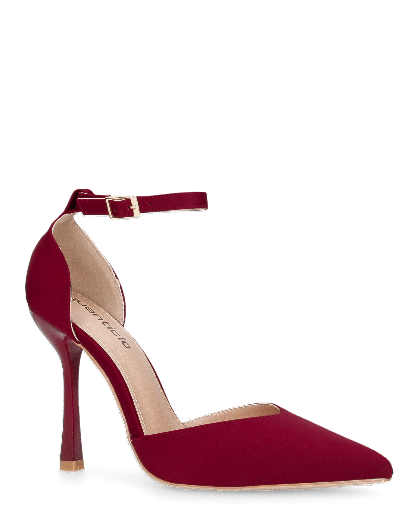 ZINA - decolette con tacco alto e cinturino bordeaux