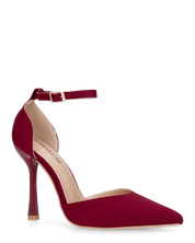 ZINA - decolette con tacco alto e cinturino bordeaux