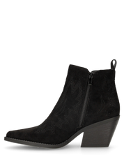 YARYNA - stivaletti neri alla caviglia con dettagli camperos