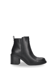 VANNY - Stivale 2 in 1 in ecopelle nera:  da stivale alto a stivaletto con un semplice gesto