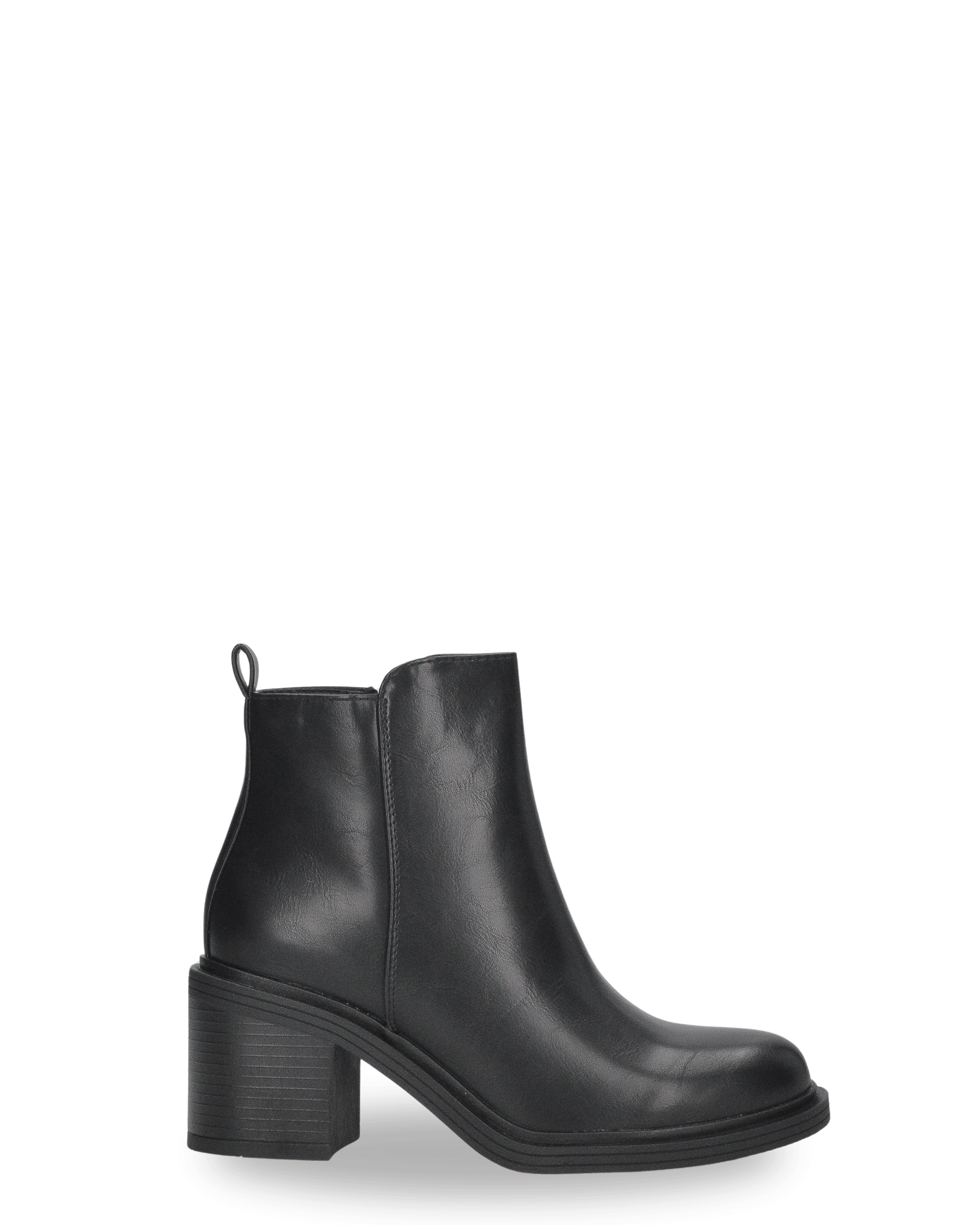 VANNY - Stivale 2 in 1 in ecopelle nera:  da stivale alto a stivaletto con un semplice gesto