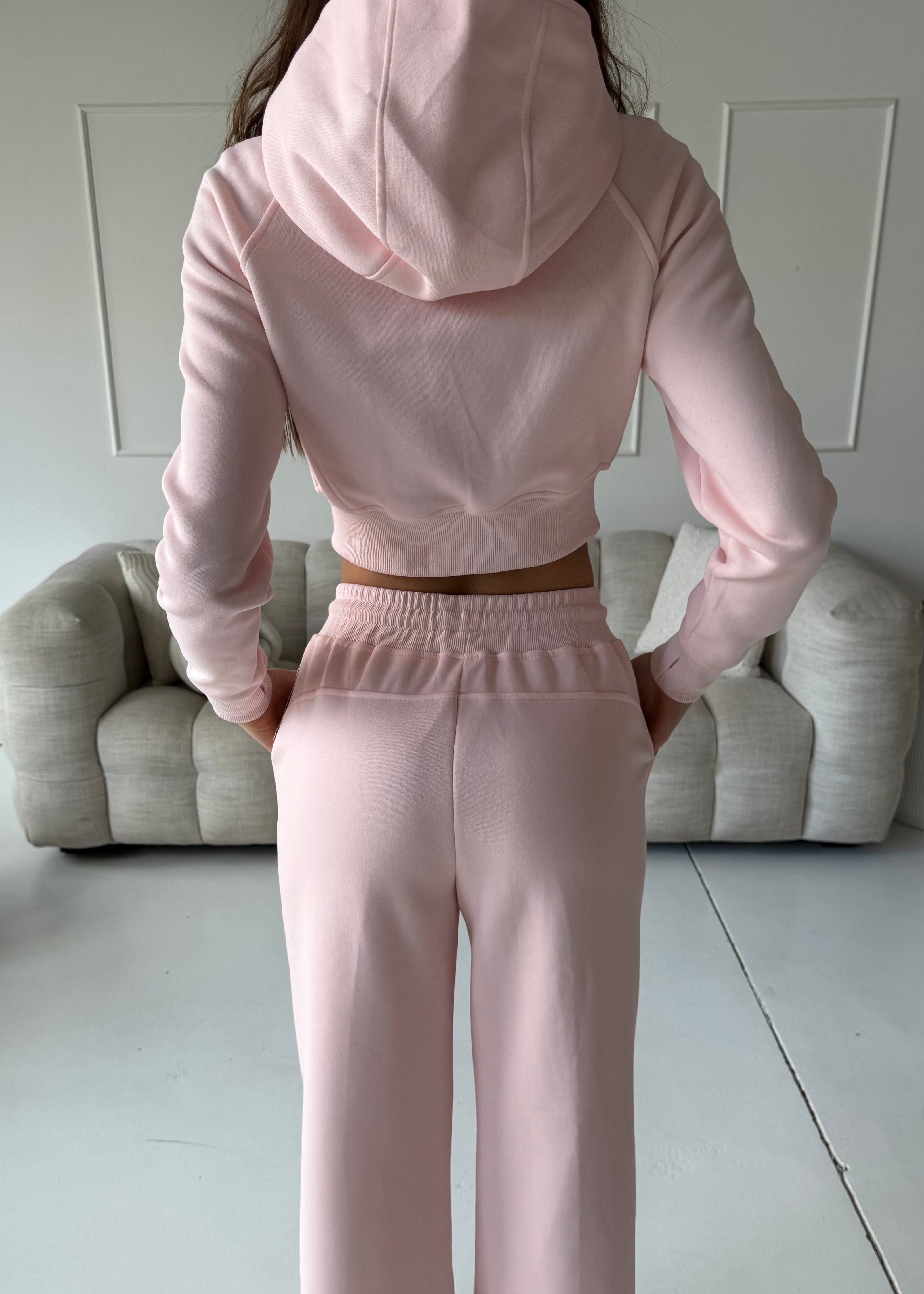 TRUTH - tuta set completo felpa e pantalone in rosa