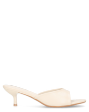 LAYLA - sandali beige chiaro liscio con tacco basso
