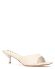 LAYLA - sandali beige chiaro liscio con tacco basso
