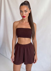 NISHY - set infinity coordinato  top shorts e blusa da indossare in più modi