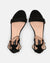 WANDA - sandali con tacco basso in camoscio nero