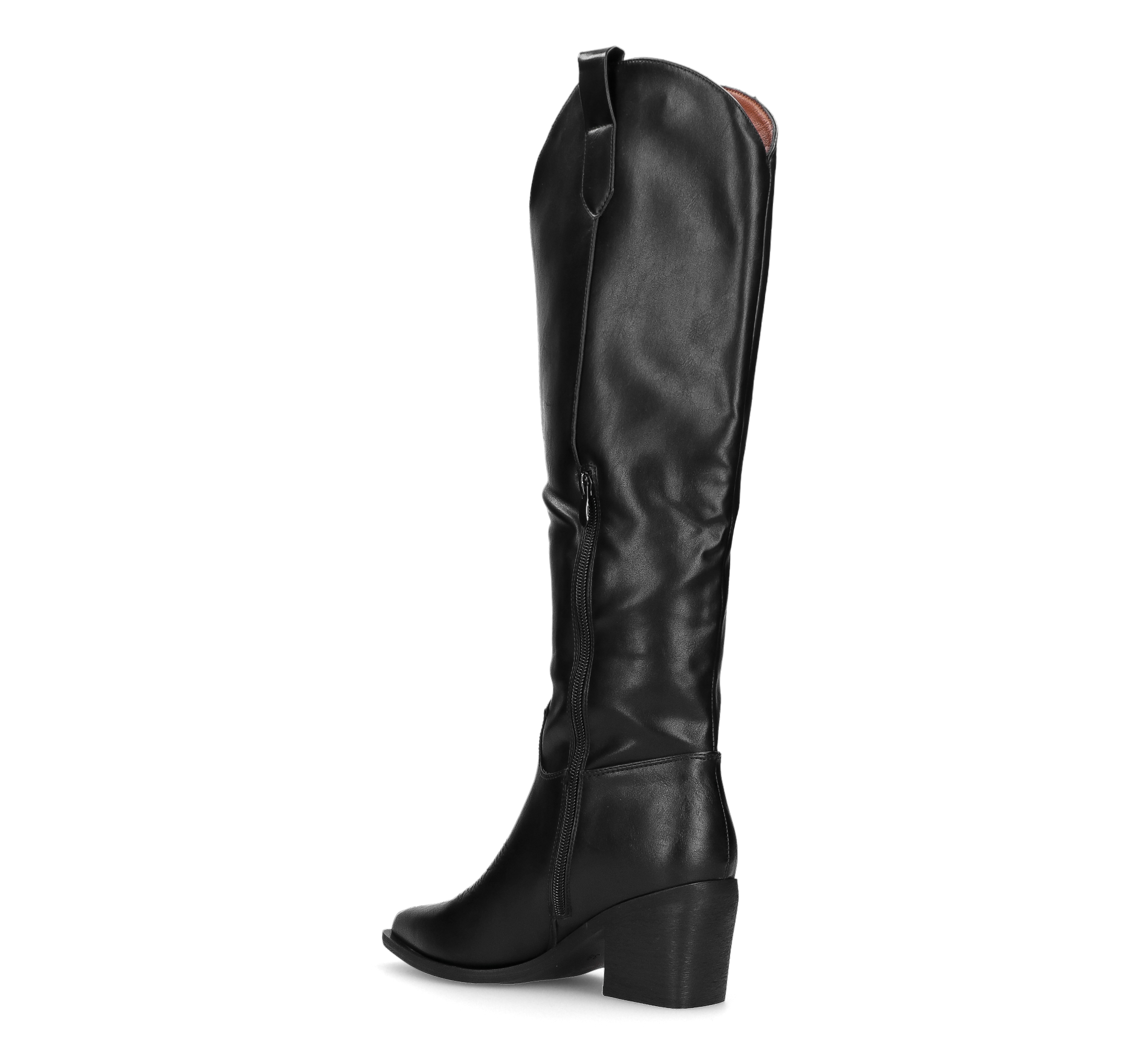 XANA - stivale camperos texano alto simil pelle nero
