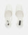POLINA - scarpe bianche con tacco e cinturino