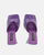 BUKET - sandali con tacco viola coccodrillo