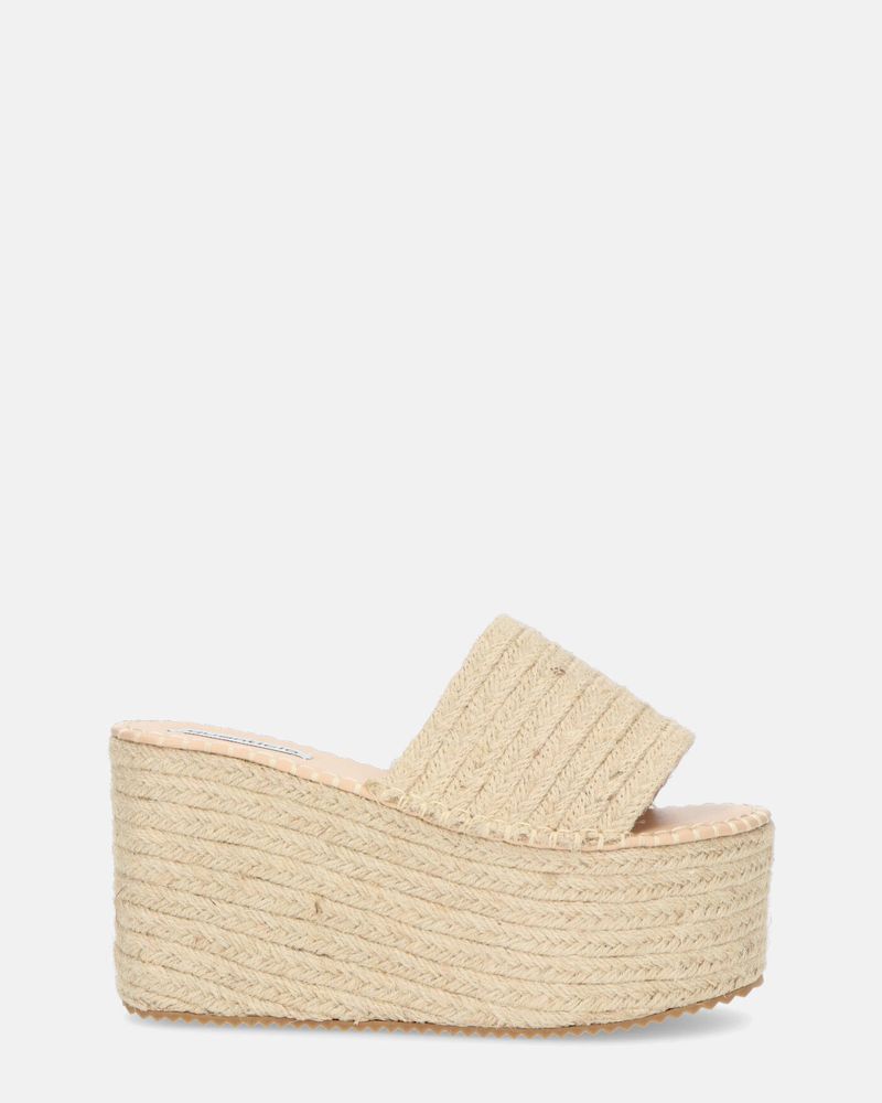 ALEXANDRA - sandalo platform in beige
