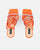 BIRGIT - sandali il satin arancione con gemme
