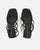 AZUKA - sandali neri con tacco e spirale