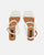 TIARA - sandali in ecopelle bianca con lacci