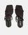 RAHA - sandali in lycra nero con gemme