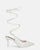 DOROTY - tacchi a spillo in ecopelle bianca con lacci
