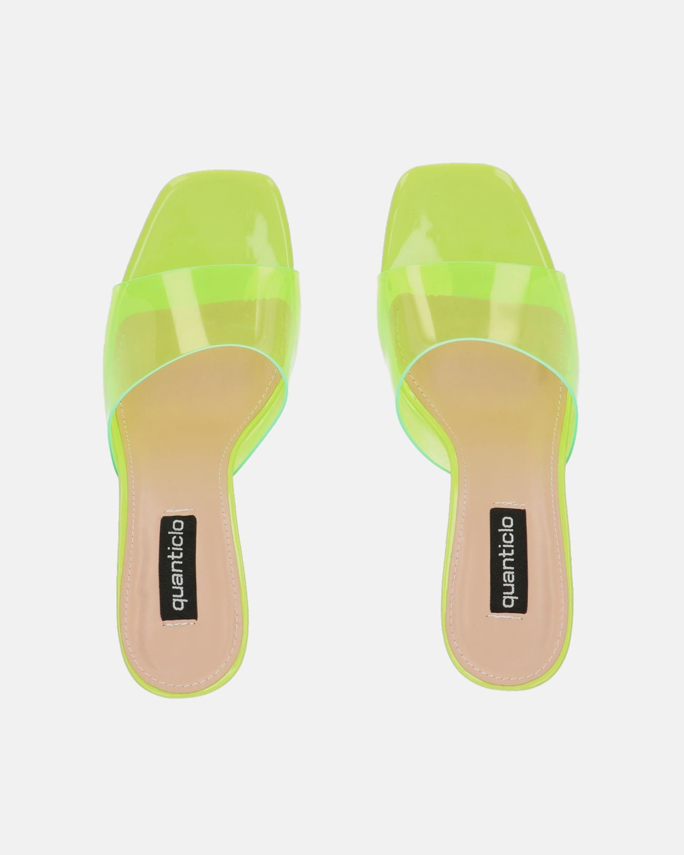 FIAMMA - sandalo con tacco in perspex giallo con suola in PU