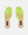 FIAMMA - sandalo con tacco in perspex giallo con suola in PU