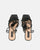 DELILA - sandali neri con tacco alto e platform