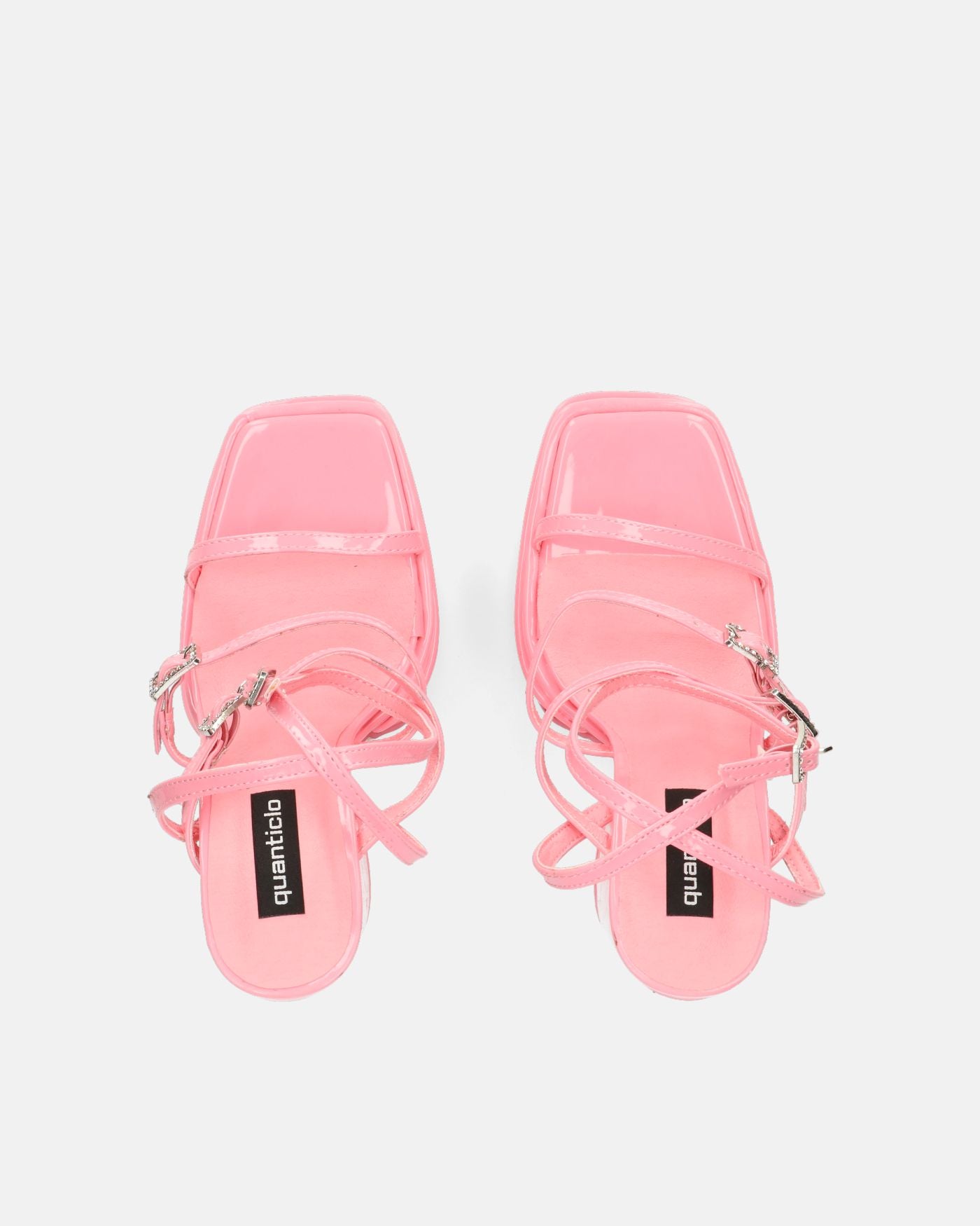 TEXA - sandali con cinturino e tacco alto in rosa