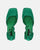 VIDA - scarpe con tacco squadrato in satin verde