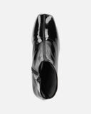ELICIA - stivaletto in glassy nero con cerniera