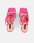 BIRGIT - sandali il satin fucsia con gemme