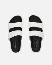 NUHA - sandali bianchi con chiusure in velcro