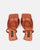 EMMI - sandali con tacco marroni con elastico