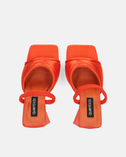 EMMI - sandali con tacco arancione con elastico