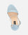 SELENE - sandalo con tacco in camoscio azzurro