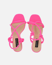 RAFA - sandali con tacco in lycra fuchsia