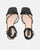 HOARA - sandali con tacco in ecopelle nera