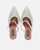 PERAL - scarpa con tacco in glitter argento con gemme