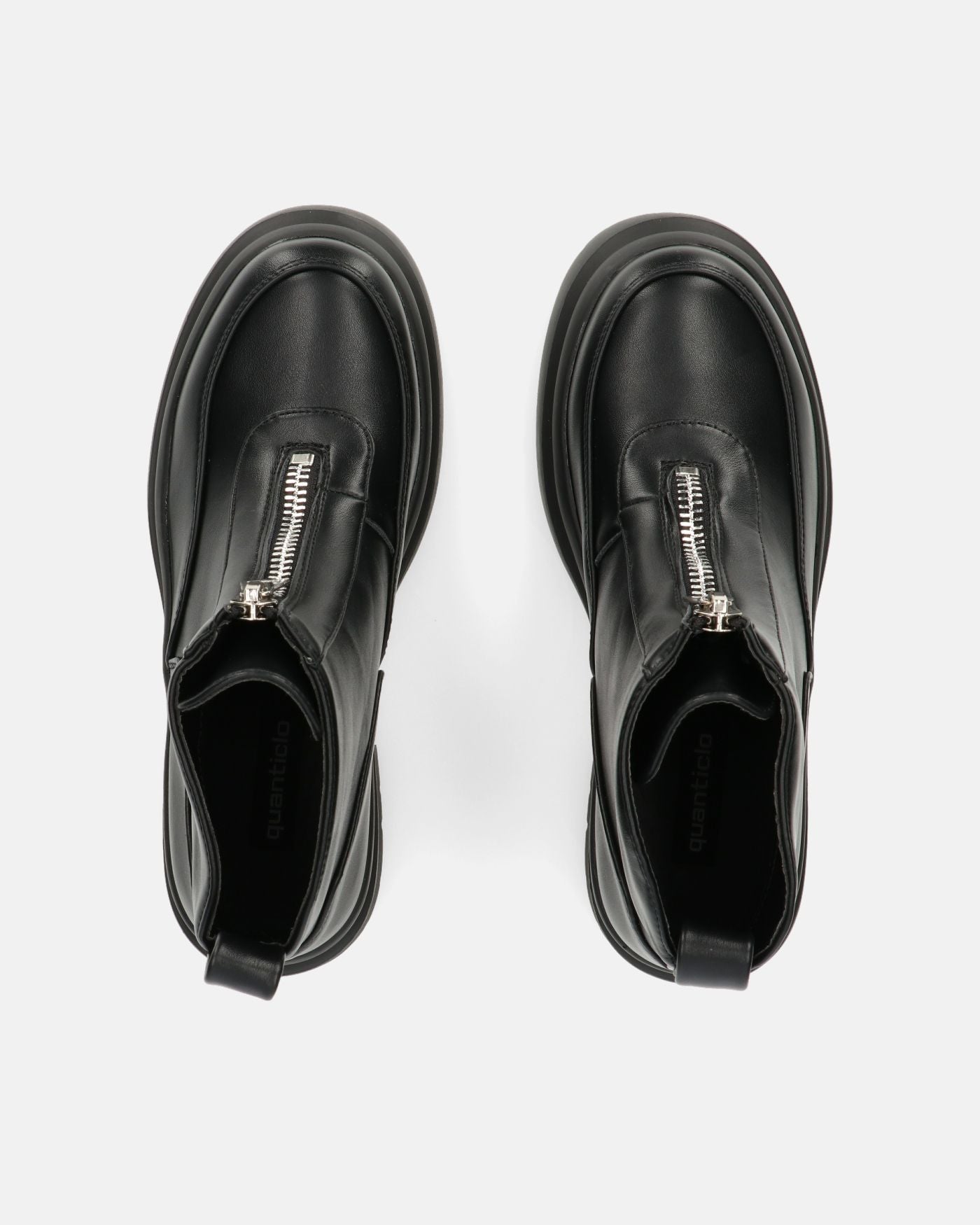 CHRISTIANE - scarpe con cerniera in PU nero
