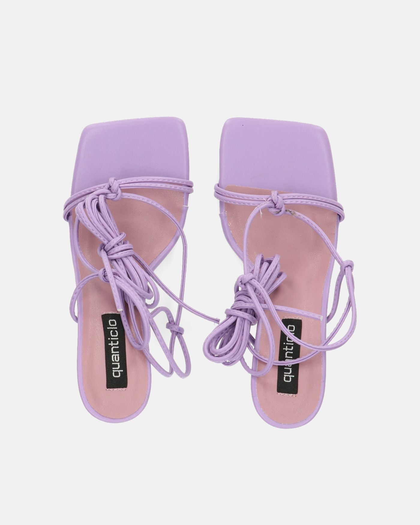 DOLLY - tacco a spillo violetto con lacci