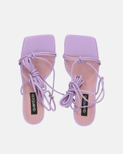 DOLLY - tacco a spillo violetto con lacci