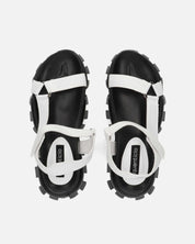 JENNY - sandali bianchi con chiusura in velcro