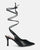 DOROTY - tacchi a spillo in ecopelle nera con lacci