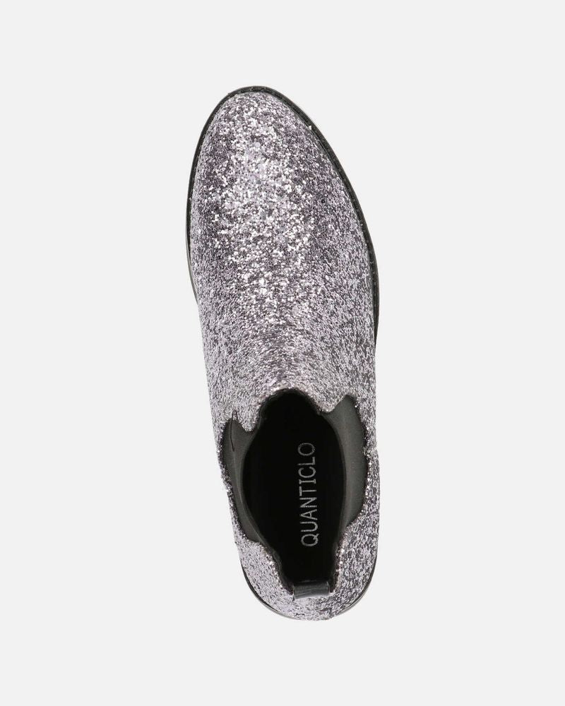SOPHIE - stivaletto stile chelsea in glitter grigio
