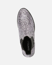 SOPHIE - stivaletto stile chelsea in glitter grigio