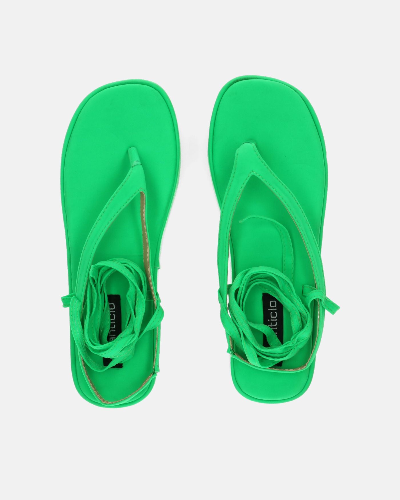 YULIYA - sandali platform verde