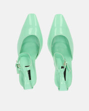 LUDWIKA - chaussures à talon et bride en glassy vert