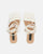 NADIYA - sandali infradito con tacco in ecopelle bianca