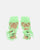 NURAY - sandali con tacco alto in glassy verde con lacci