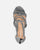 FAITH - sandali con tacco medio in glitter grigio
