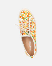 CHALICE - espadrille en imprimé orange