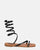 SIENNA - sandali con suola marrone e spirale nera